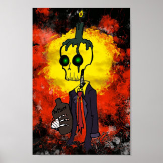 Poster Zombie Skeleton