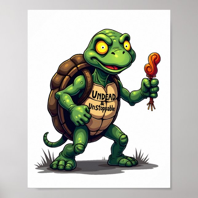 Poster Zombie Turtle (Frente)