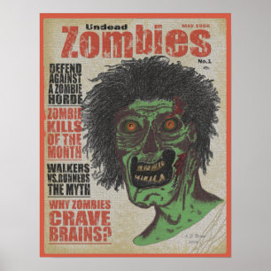 Poster Zombies, a Revista Morta