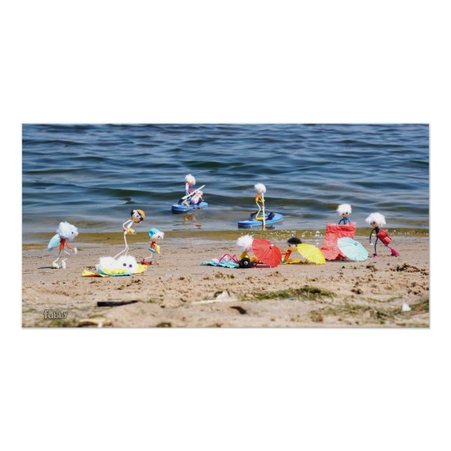Pôster Zomer op het strand met de Fubby's (Frente)