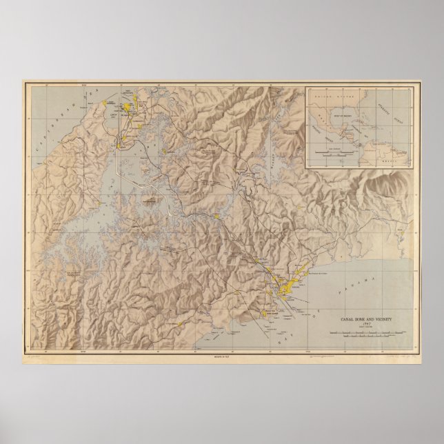 Pôster Zona Canal e vizinhança (Frente)