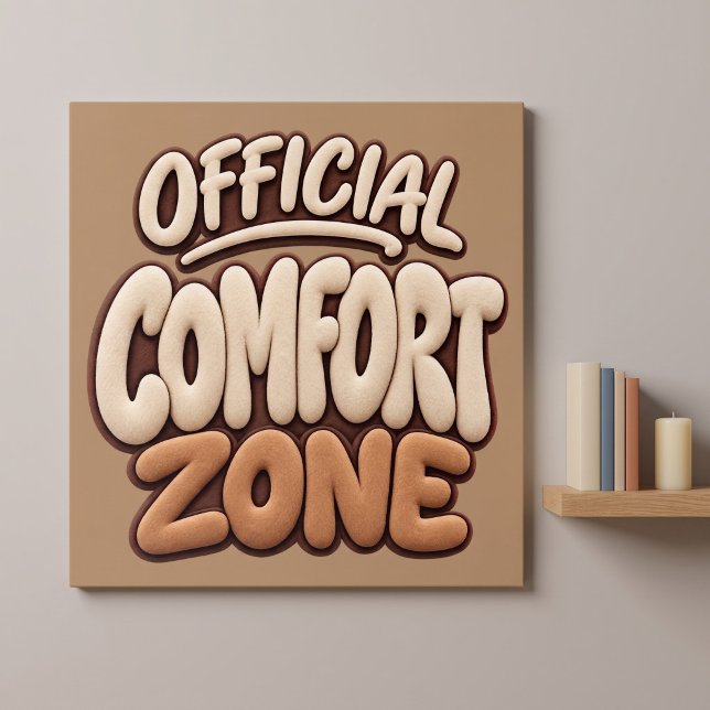 Poster Zona de Conforto Oficial Engraçado (Criador carregado)