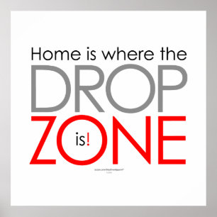 Poster Zona de gota de Skydiving