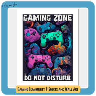 Poster Zona de jogos não perturba a ideia de presentes do