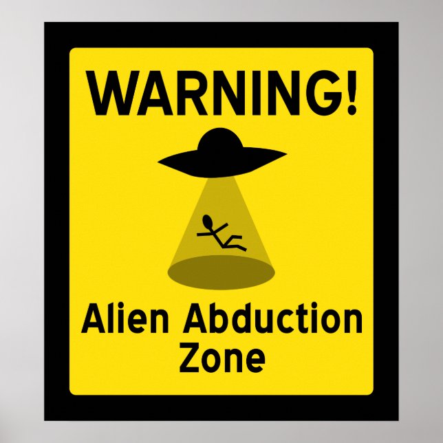 Poster Zona de rapto de alienígenas (Frente)