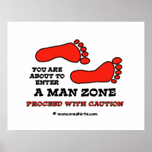 Pôster Zona do homem