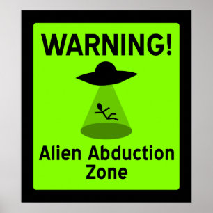 Poster Zona estrangeira da abducção