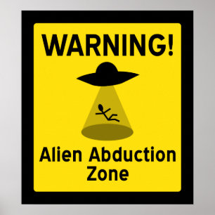 Poster Zona estrangeira da abducção