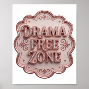 Poster Zona Livre de DRAMA Rosa na Moda