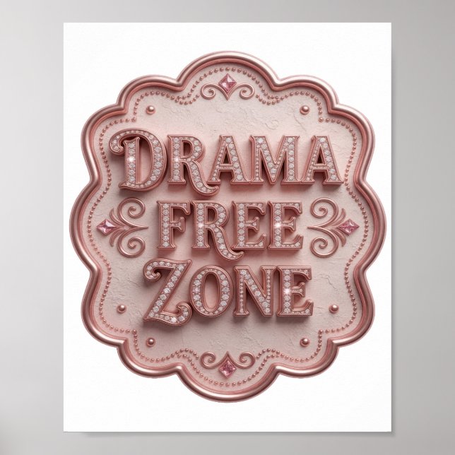 Poster Zona Livre de DRAMA Rosa na Moda (Frente)
