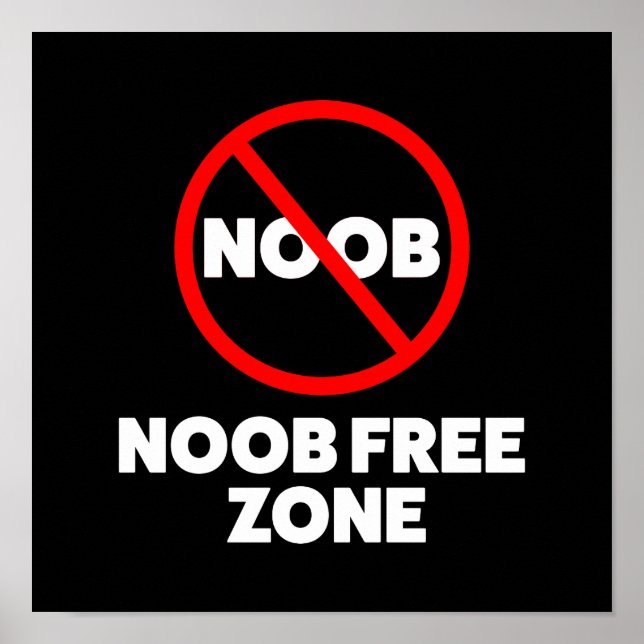 Poster Zona livre de noob (Frente)