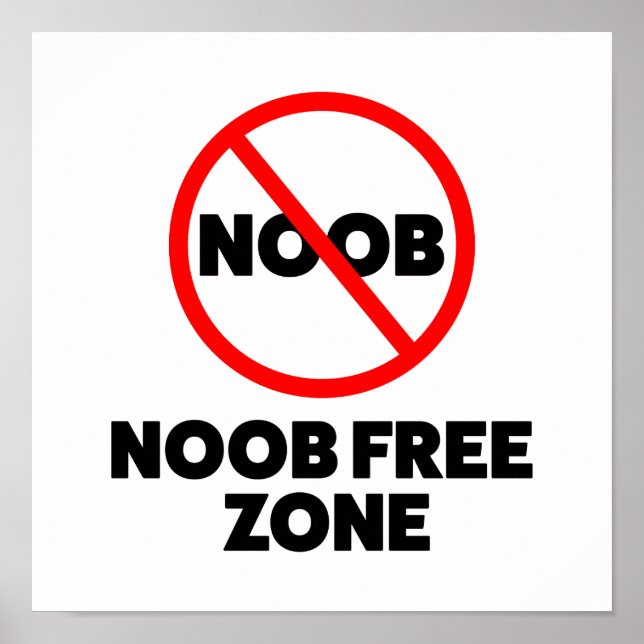 Poster Zona livre de noob (Frente)