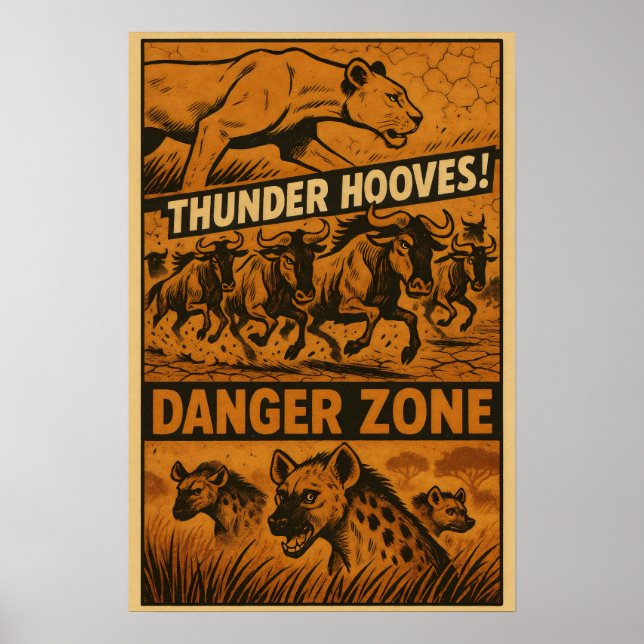 Poster Zona Perigosa - Comic Thunder Hooves (Frente)