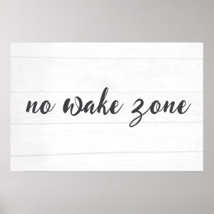 Poster Zona Sem Esteira em Madeira