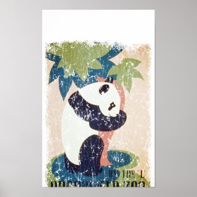 Poster Zoo-Panda Brookfield angustiado (Frente)