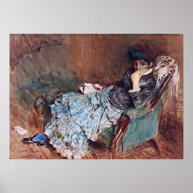 Poster Zorn - A Carta, 1882 (Frente)