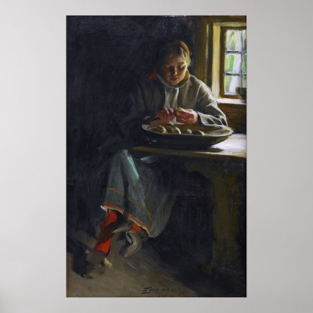 Poster Zorn - Batatas em pelagem (Frente)