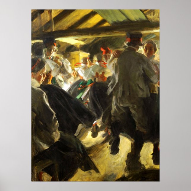 Poster Zorn - Dance In The Gopsmorkate 1914 (Frente)