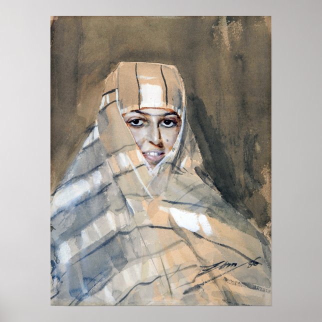 Poster Zorn - Menina Beduína (Frente)