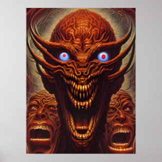 Poster Zoroastrian demons