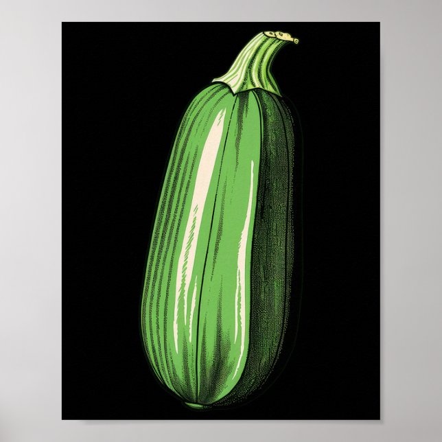 Poster Zucchini Preguiçoso, Engraçado, Correspondente ao  (Frente)