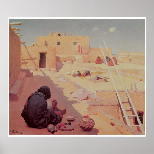 Pôster Zuni Pottery Maker, 1907 (Frente)