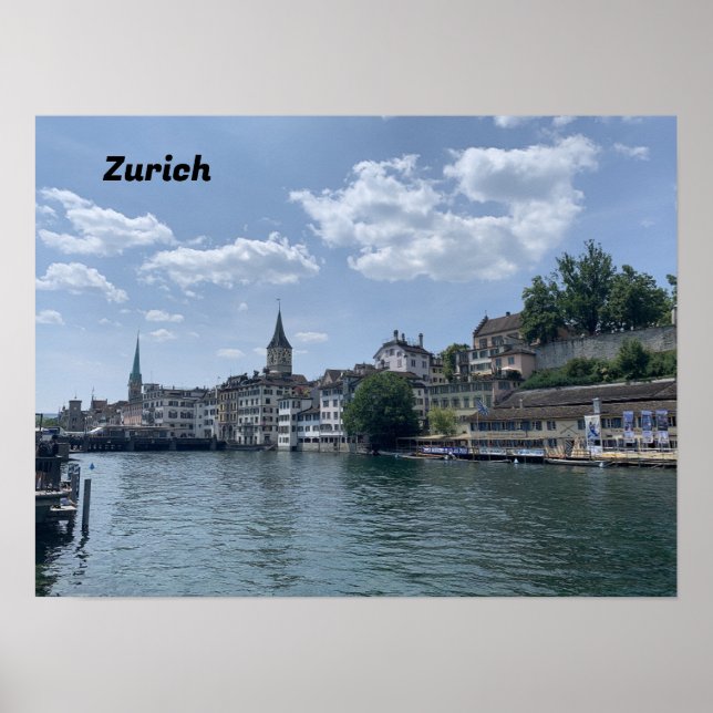 Poster Zurique Suíça (Frente)