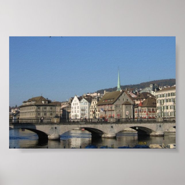 Poster Zurique, Suiça (Frente)