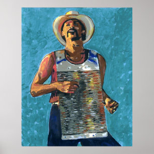 Pôster Zydeco Joe Painting