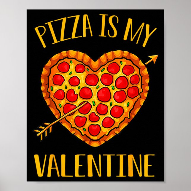 Poster Zza Is My Valentine Funny Valentines Day Boys Gi  (Frente)