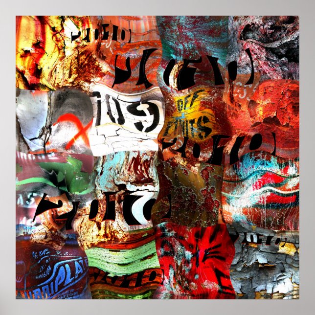 Pôsteres Arte de Rua Abstrata 32 (Frente)