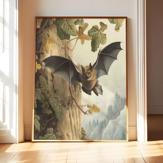 Pôsteres de Arte de Morcego, Arte de Parede Abstra