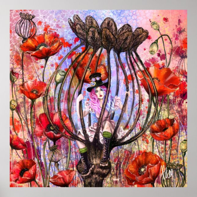 Pôsteres Fantasia de Papoulas (Frente)