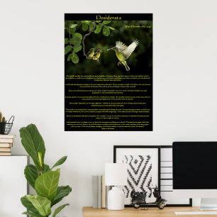 Posters 3 do colibri dos Desiderata