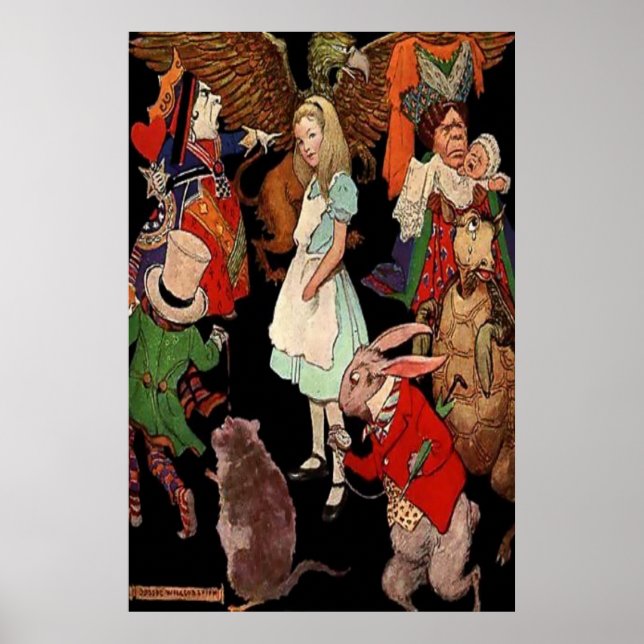 POSTERS - ALICE IN WONDERLAND - PETER NEWELL 1890 (Frente)