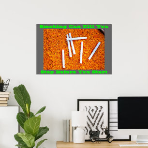 posters anti-tabagismo em Verde