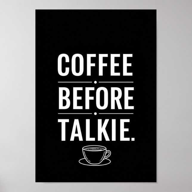 Posters Black and White Funny Quote Print (Frente)