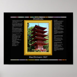 Posters chineses do templo dos DESIDERATA