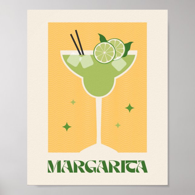 Posters Cocktail art Margarita (Frente)