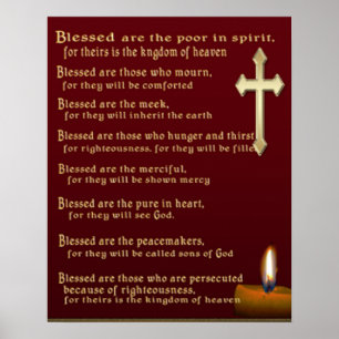posters Cristãos Beatitudes