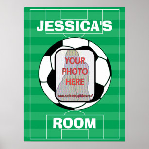 Posters customizáveis da sala de bola do futebol