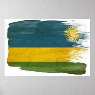Posters da bandeira de Rwanda
