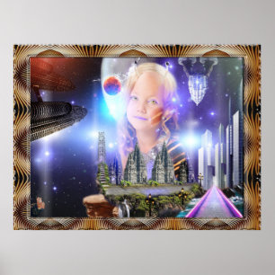 Posters da criança da galáxia
