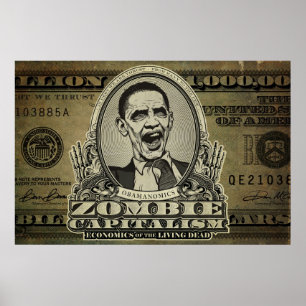 Posters da edição de Obama do capitalismo do zom