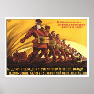 Posters da propaganda de União Soviética da guer