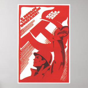 Posters da propaganda de União Soviética da guer
