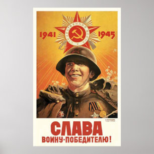 Posters da propaganda de União Soviética da guer