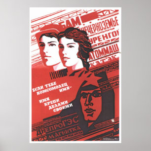 Posters da propaganda de União Soviética da guer