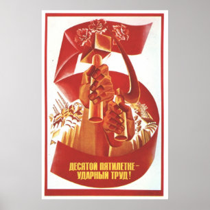 Posters da propaganda de União Soviética da guer