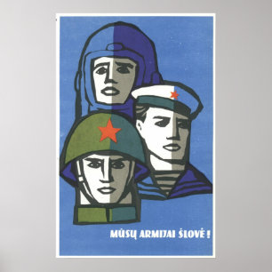 Posters da propaganda de União Soviética da guer